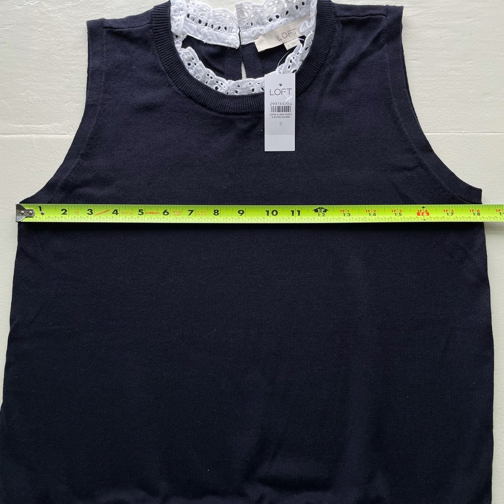 Loft eyelet sweater tank. - Picture 9 of 14